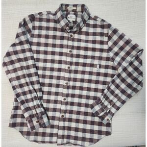 Ben Sherman Men’s Plaid Stretch Fit Shirt Size M – Long Sleeve